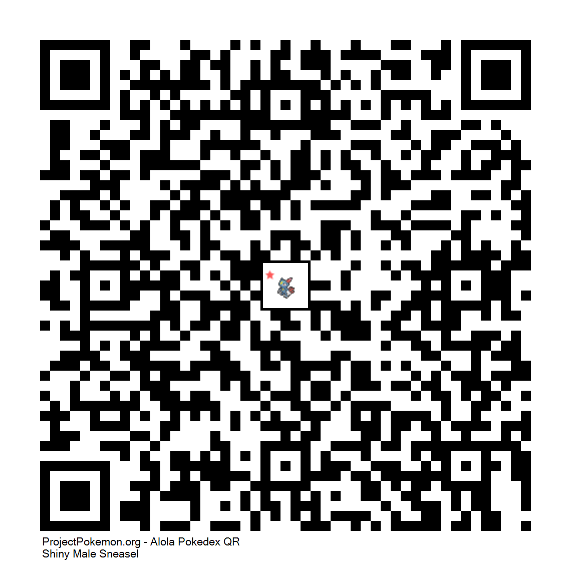 Cdigo QR de Sneasel variocolor